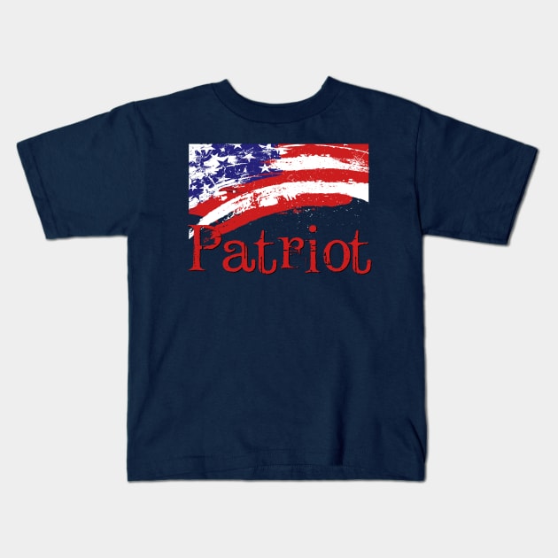 Patriot Democrat Blue Kids T-Shirt by AlondraHanley